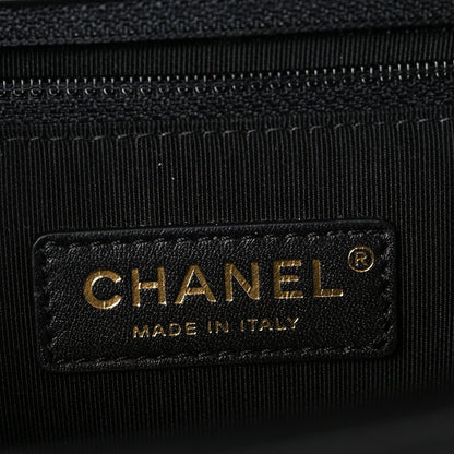 Calfskin Quilted New Medium Boy Flap Black