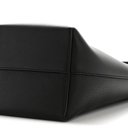 Grained Calfskin Small N/S Park Tote Black
