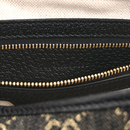 Jacquard Denim GG Monogram Small Jackie 1961 Hobo Black Ivory