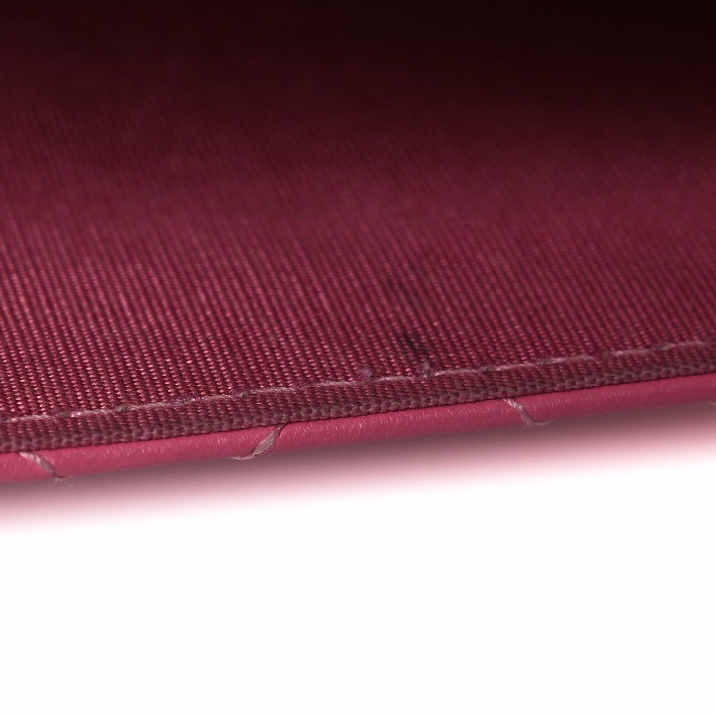 Lambskin Quilted Boy Square Wallet on Chain WOC Pink