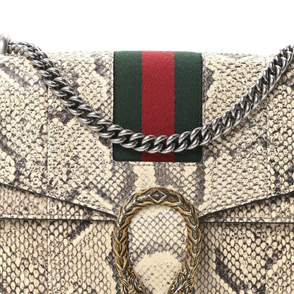 Snakeskin Web Medium Dionysus Shoulder Bag Natural