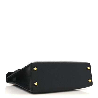 Chevre Chamkila Mini Kelly Sellier 20 Black
