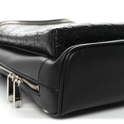 Guccissima Sling Backpack Black