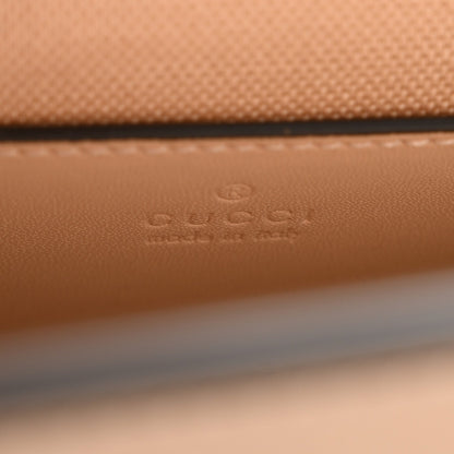 Denim Calfskin GG Monogram Small Ophidia Chain Shoulder Bag Light Beige