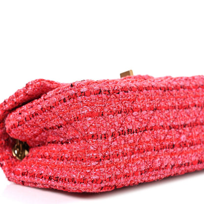 Tweed Quilted Mini 2.55 Reissue Flap Red Ecru Black