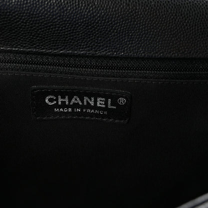 Caviar Quilted New Medium Boy Flap Black