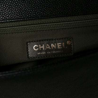 Caviar Quilted New Medium Boy Flap Black
