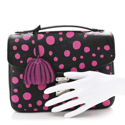 LV x YK Empreinte Monogram Giant Pochette Metis Black Fuchsia