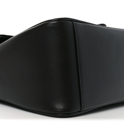 Calfskin Matelasse Small GG Marmont Top Handle Shoulder Bag Black