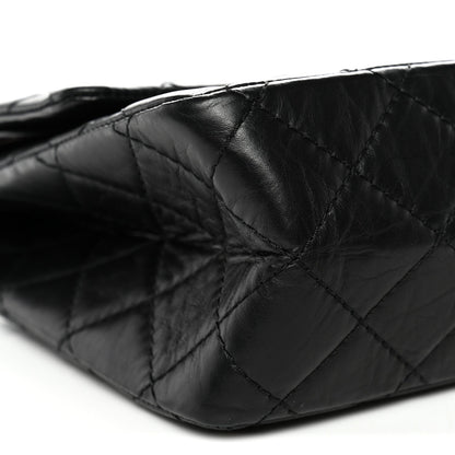Aged Calfskin Quilted 2.55 Reissue 226 Flap Black