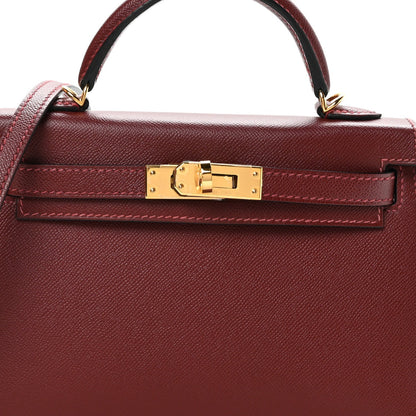 Madame Calfskin Mini Kelly Sellier 20 Rouge H