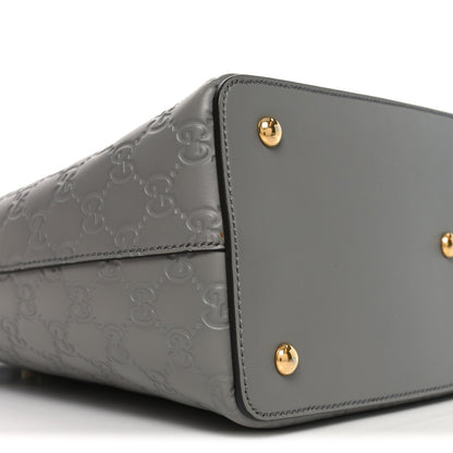 Guccissima Linea A Foldover Tote Storm Grey