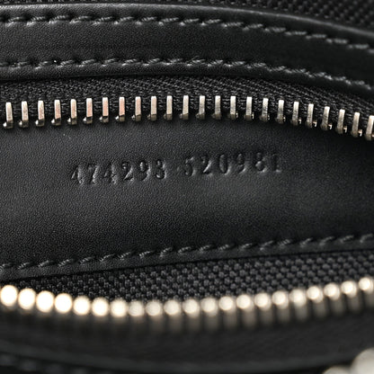 Soft GG Supreme Monogram Web Belt Bag Black Grey