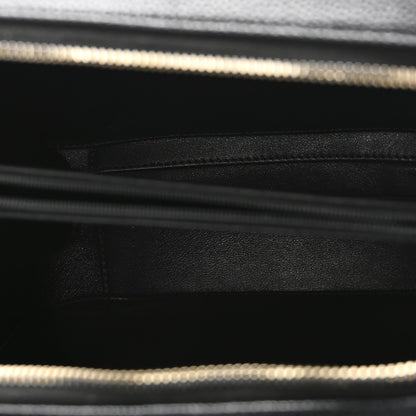 Caviar Quilted Medium CC Filigree Vanity Case Black