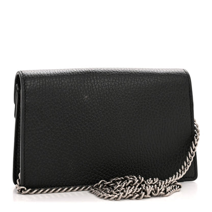 Calfskin Super Mini Dionysus Shoulder Bag Black