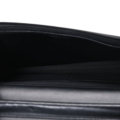 Caviar Quilted Boy Wallet On Chain WOC Black