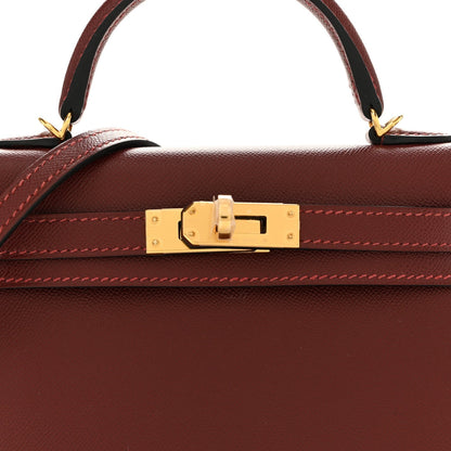 Madame Calfskin Mini Kelly Sellier 20 Rouge H