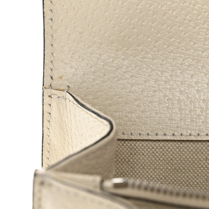 Textured Calfskin Crystal Small Dionysus Shoulder Bag Mystic White