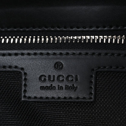 GG Supreme Monogram Appia Calfskin Web Crossbody Bag Black Grey