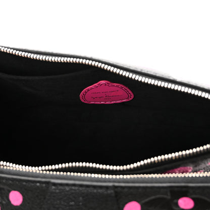 LV X YK Empreinte Multi Pochette Accessories Black Fuchsia