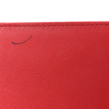 Lambskin Quilted Medium Boy Flap Red