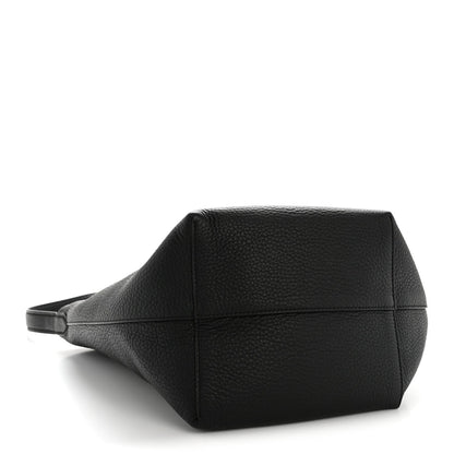 Grained Calfskin Medium N/S Park Tote Black
