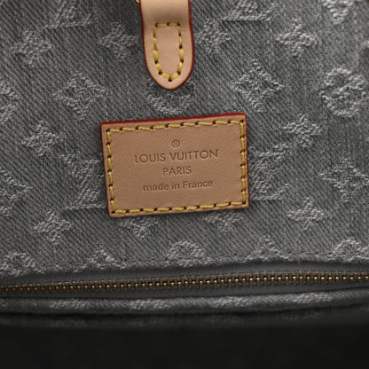 Monogram Denim Onthego MM Washed Grey