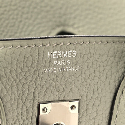 Togo Birkin 25 Gris Neve