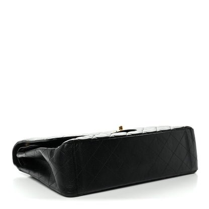 Caviar Quilted Maxi Double Flap Black
