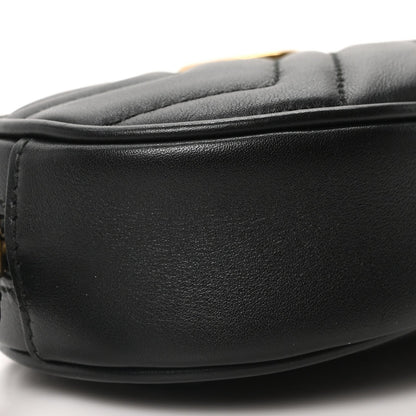Calfskin Matelasse GG Marmont Belt Bag 95 38 Black