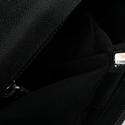 Caviar Quilted New Medium Boy Flap Black