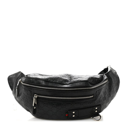Guccissima Web Belt Bag Black