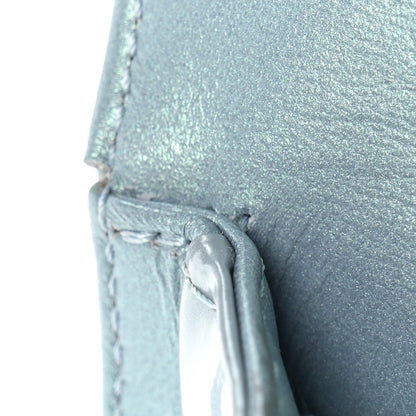 Iridescent Patent Calfskin Quilted Medium Boy Flap Light Blue