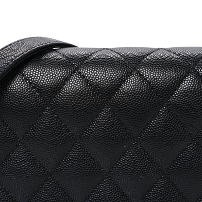 Caviar Quilted Boy Wallet On Chain WOC Black