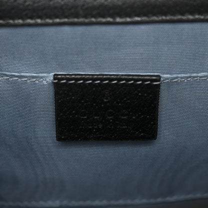 Grained Calfskin Bee Star Small Padlock Shoulder Bag Black