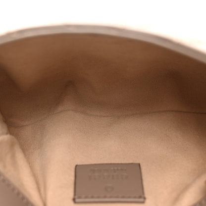 Calfskin Matelasse Super Mini GG Marmont Shoulder Bag Porcelain Rose