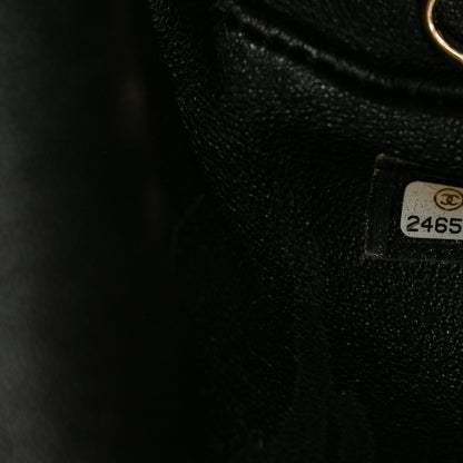 Caviar Quilted Business Affinity Backpack Black