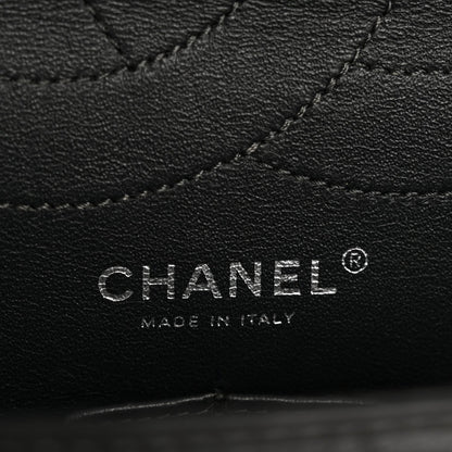 Aged Calfskin Quilted 2.55 Reissue 227 Flap Dark Grey