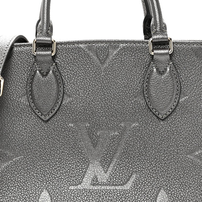 Metallic Empreinte Monogram Giant Onthego PM Gun Metal