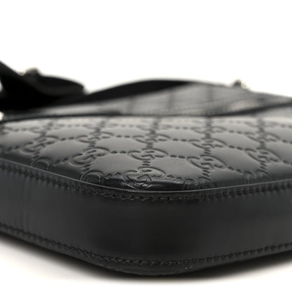 Guccissima Signature Small Messenger Bag Black