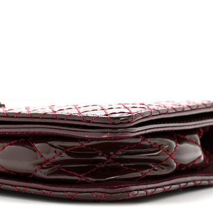 Patent Small Boy Reverso Flap Burgundy