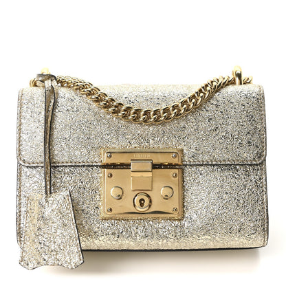 Galassia Small Padlock Shoulder Bag Platino