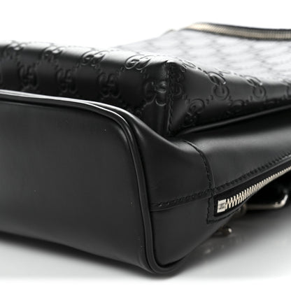 Guccissima Sling Backpack Black