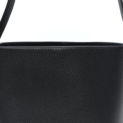 Grained Calfskin Medium N/S Park Tote Black
