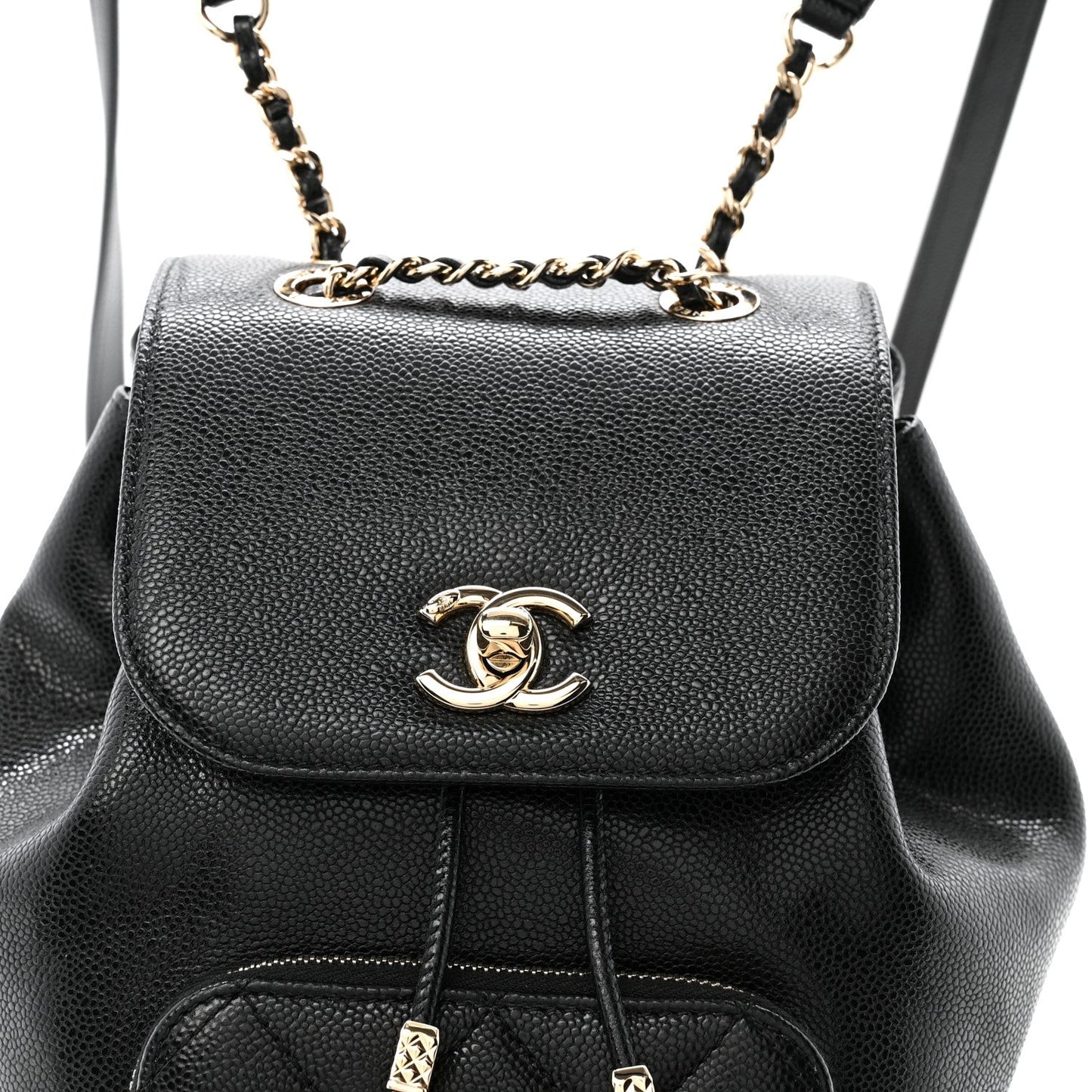 Caviar Quilted Mini Business Affinity Backpack Black