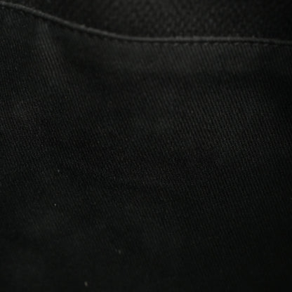 Canvas Deauville Drawstring Bucket Bag Black