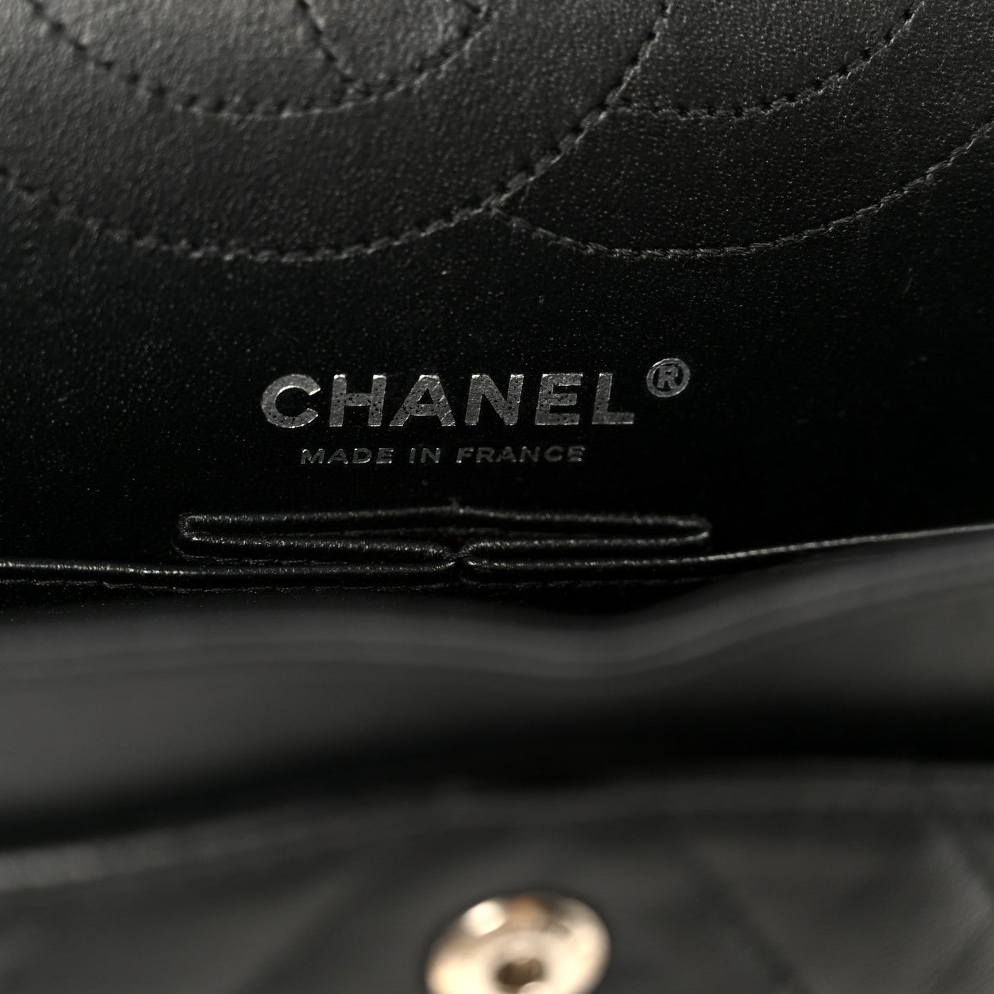 Sheepskin Chevron Quilted 2.55 Reissue 225 Double Flap So Black