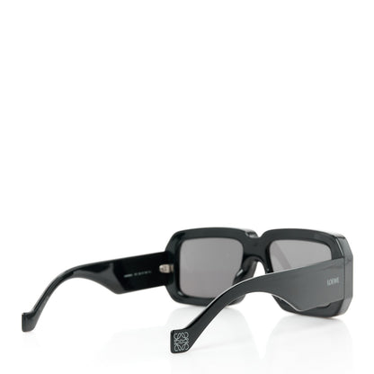 Acetate Paula's Ibiza Dive In Mask Sunglasses LW40064U Black Silver