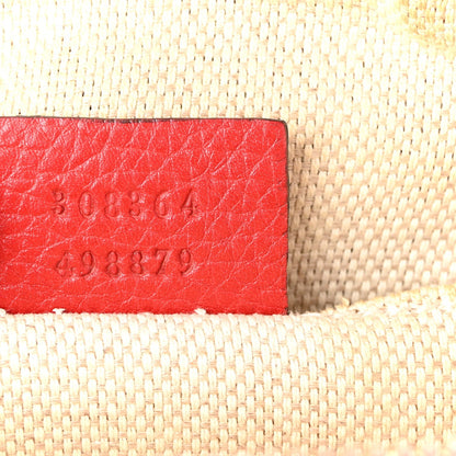 Pebbled Calfskin Small Soho Disco Bag Tabasco Red