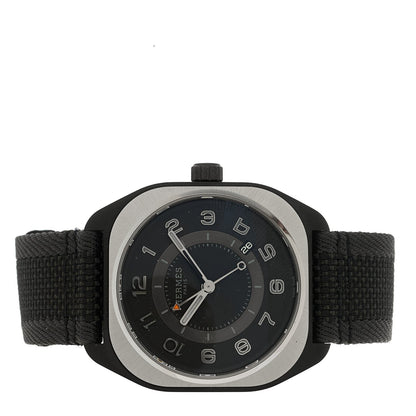 DLC Coated Titanium Rubber 39mm H08 Automatic Watch Noir